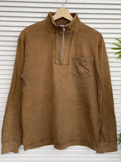 PPFM Vintage PPFM Half Zipper Brown Sweater