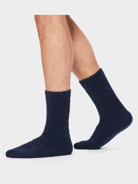 UGG ® Men's Fincher Ultra Cozy Crew Polyester Blend/Recycled Materials in Blue/