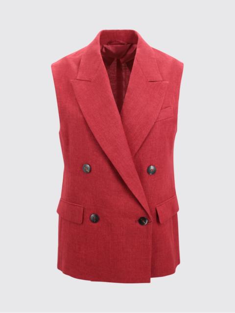 Max Mara Studio Max Mara Studio Women Double Breasted Linen Vest Max Mara Studio