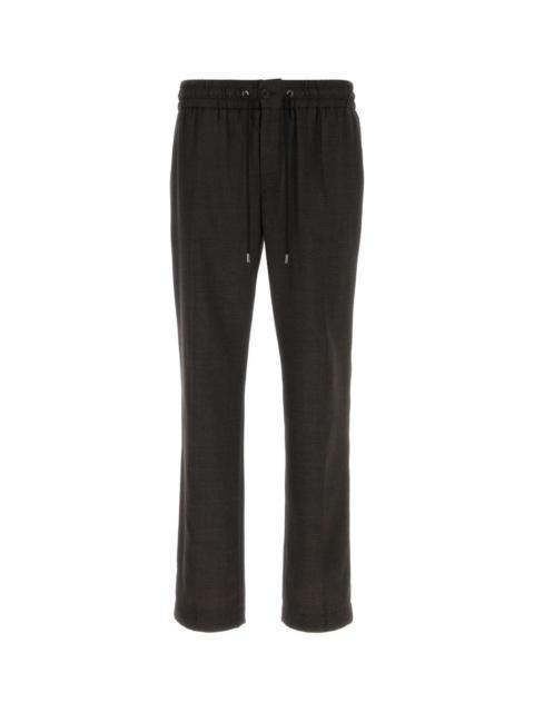 Dolce & Gabbana Dolce & Gabbana Men Dark Brown Wool Pant
