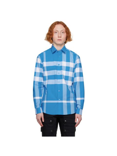 Burberry Blue Check Shirt