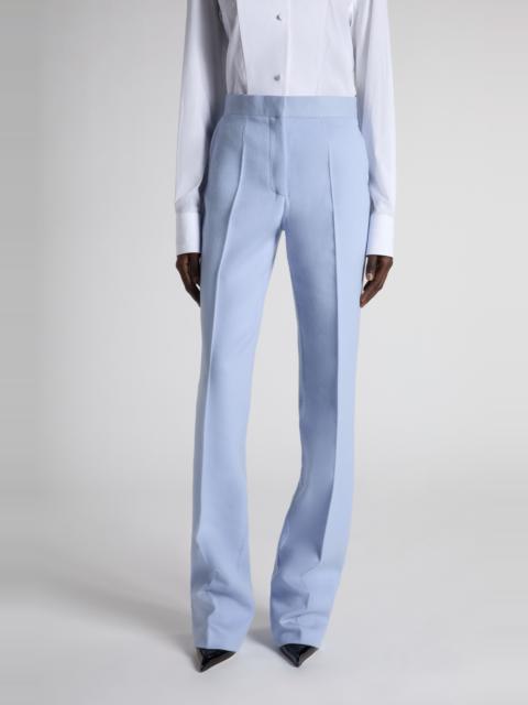 TOM FORD TOM FORD Double Face Light Wool Blend Trousers in Gv126 Baby Lavender at Nordstrom