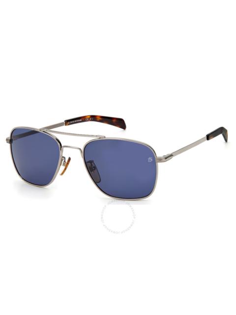 David Beckham - David Beckham Blue Navigator Men's Sunglasses DB 7019/S 06LB/KU 55