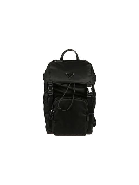 Logo Patch Buckle-detailed Backpack