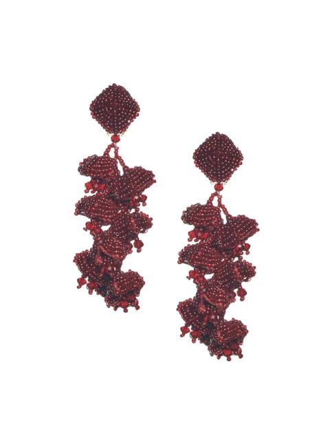 SACHIN & BABI GRAPES EARRINGS - MERLOT