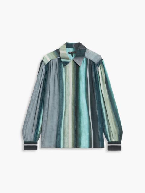 rag & bone Emmy striped crepon blouse