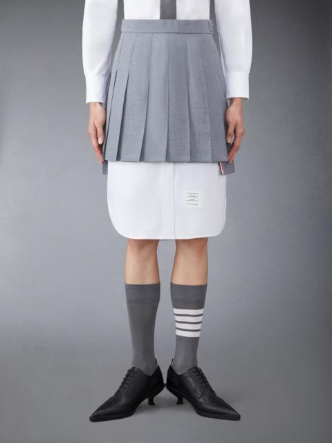 Thom Browne RWB pleated mini skirt