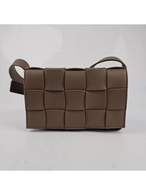 Bottega Veneta Bottega Veneta Cassette Small Taupe Grey Leather Bag