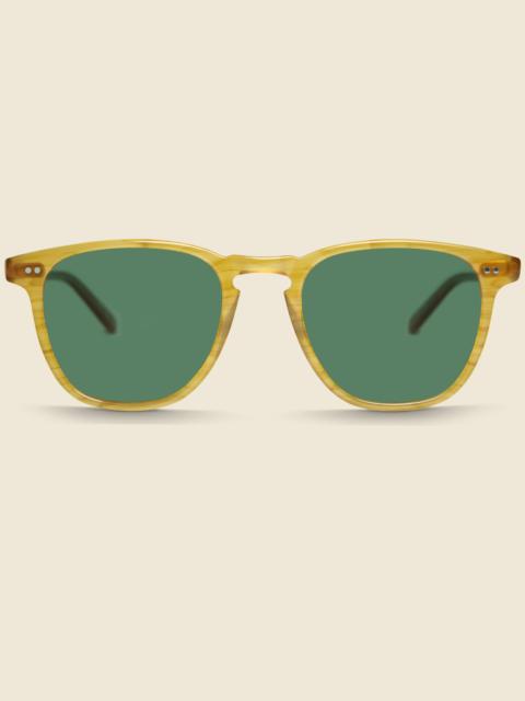 Garrett Leight Brooks 47mm - Butterscotch/Green Polarized