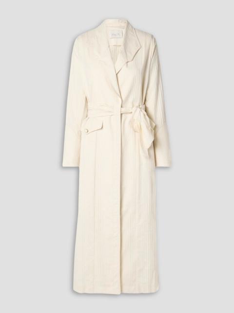 Johanna Ortiz Welcome To The City embroidered cotton trench coat