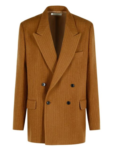 Dries Van Noten Bishop pinstripe peak-lapel jacket