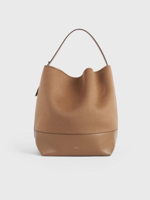 TOTEME Belted doublé tote camel