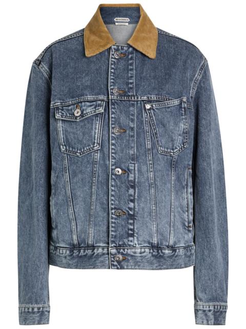 JW Anderson JW Anderson Corduroy Collar Denim Jacket