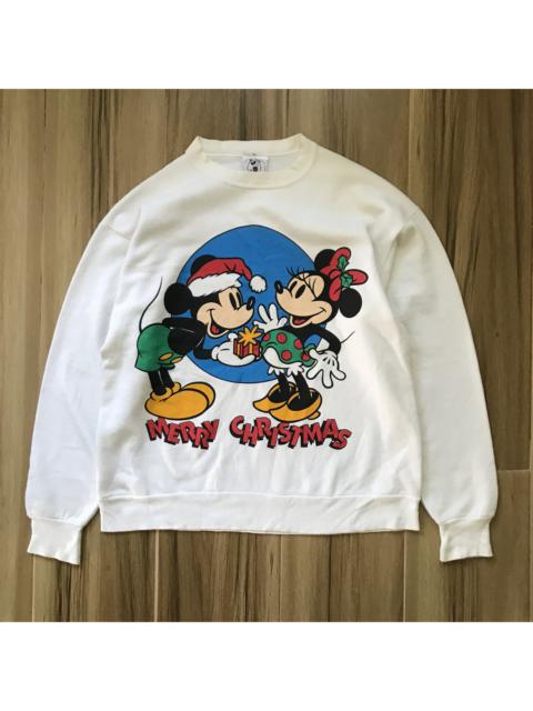Other Designers Vintage - Vintage 90s Mickey mouse merry christmas sweatshirt