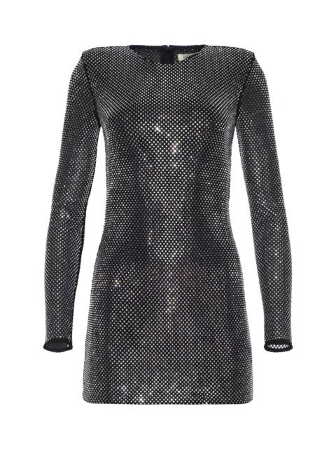 L'AGENCE Harlynn Crystal Mini Dress