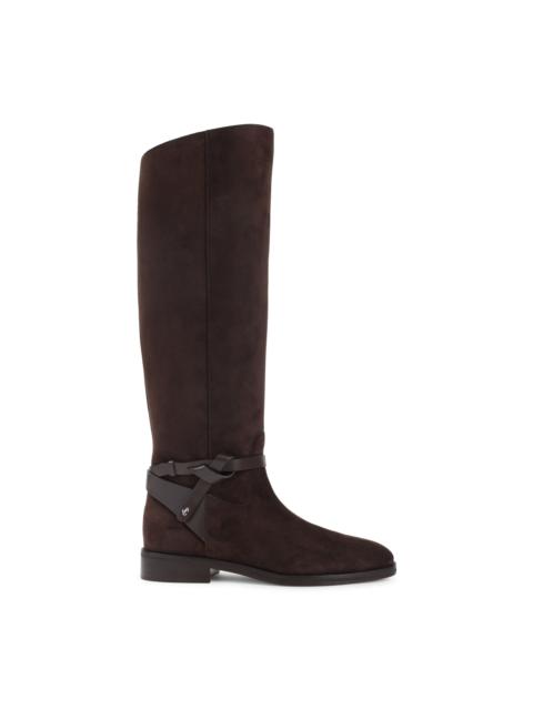 JIMMY CHOO Jimmy Choo Suede Lawton Kb Flat Boots Women