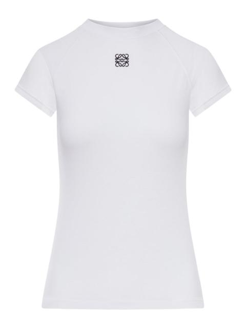 Loewe Loewe Women Small Fit T-Shirt With Anagram Embroidery