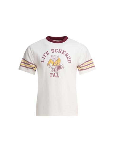 cat-graphic cotton t-shirt