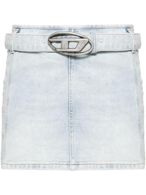 Diesel Diesel Women Logo Denim Mini Skirt