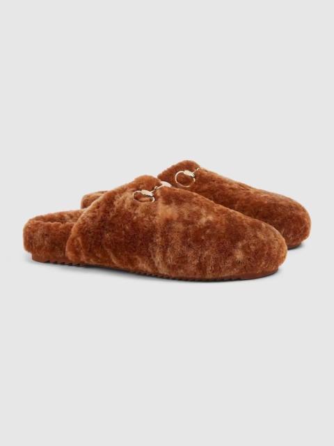 GUCCI Gucci Horsebit Wool Mules
