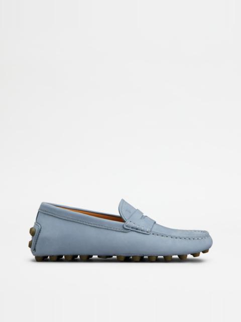 Tod's GOMMINO BUBBLE IN NUBUCK - LIGHT BLUE