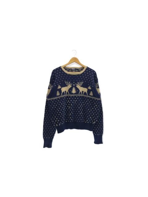 Other Designers Vintage POLO Ralph Lauren Knitwear Deer Wool Wildlife Bear