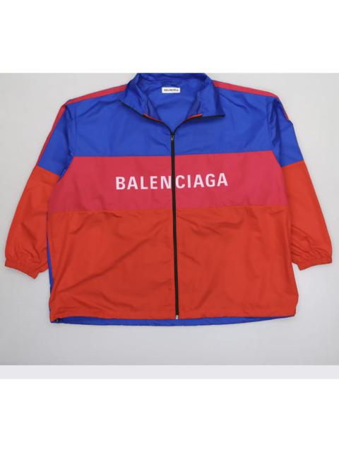 BALENCIAGA Balenciaga Logo Print Zip-Up Casual Jacket