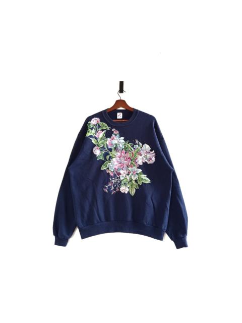 Other Designers Jerzees × Vintage - Vintage 90s Jerzees Flowers Crewneck Sweatshirt