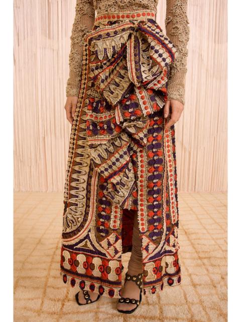 ULLA JOHNSON Yasmin Jacquard High Waist Ruffle Front