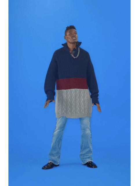 BALENCIAGA $1485 Balenciaga High Neck Knit Sweater