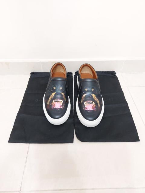 Givenchy Rottweiler Print Slip On Sneakers