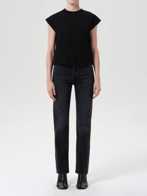 AGOLDE 90'S PINCH WAIST HIGH RISE STRAIGHT LONG (COMFORT STRETCH) IN RADIUS