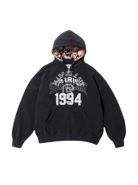 Supreme Supreme x MM6 Maison Margiela Zip Up Hooded Sweatshirt 'Black'