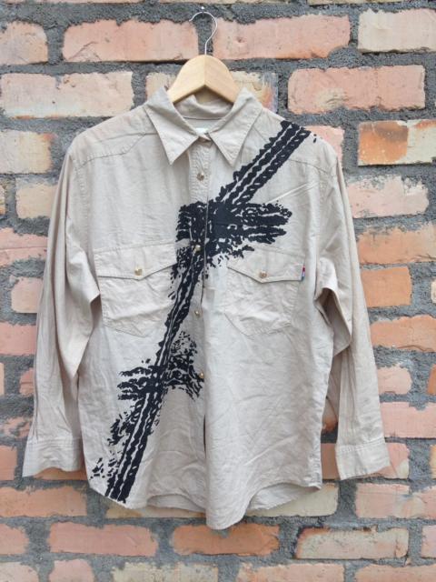 Moschino Super Rare Moschino Button Down Long Sleeve Printed Design