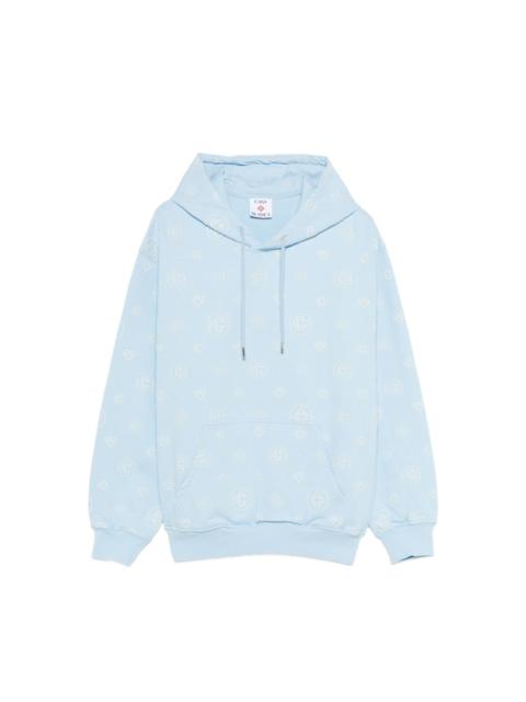 CASABLANCA MONOGRAM-APPLIQUÉ HOODIE