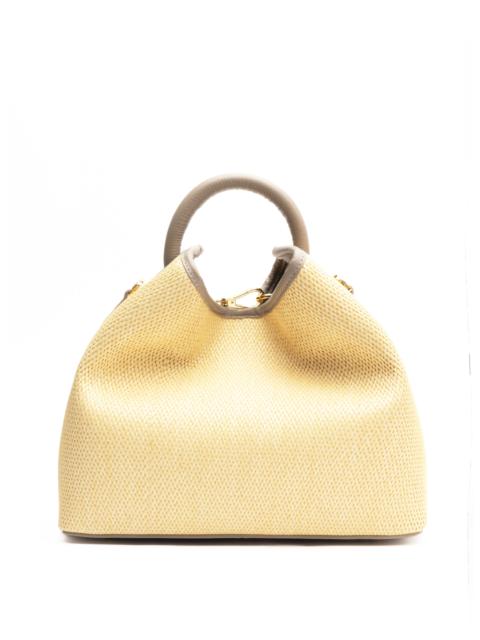 Elleme Raisin Raffia/Leather Natural/Taupe-Pre order delivery in 2 weeks