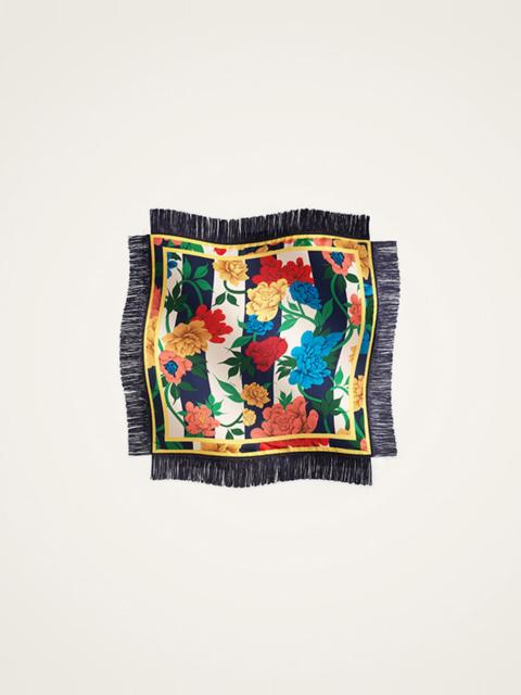 La DoubleJ Reversible Fringe Foulard 90