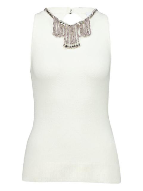 rabanne embellished sleeveless tank top