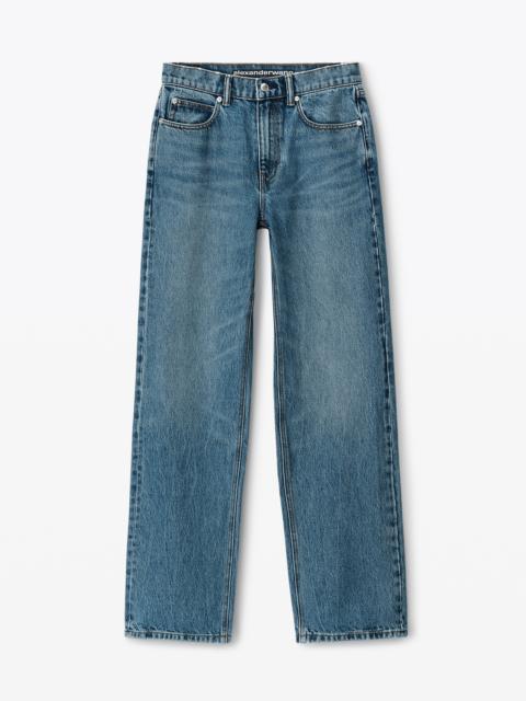 Alexander Wang EZ MID-RISE STRAIGHT-LEG JEAN IN DENIM
