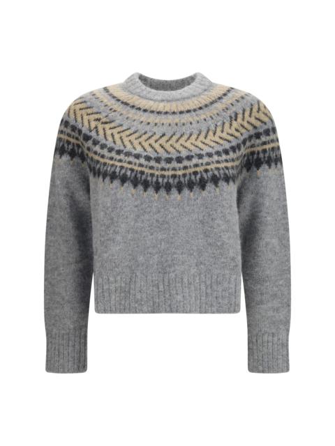Barbour Barbour Annette Fair Isle Crewneck Jumper Grey Multi