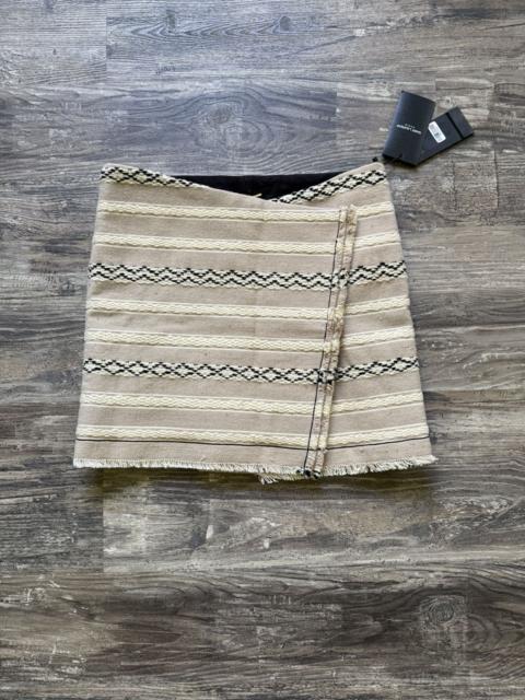 SAINT LAURENT NWT - Saint Laurent Woven Wrap Mini Skirt