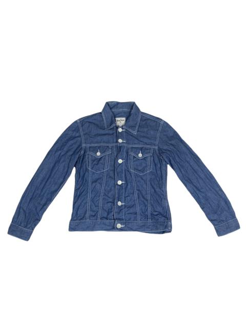 Other Designers Issey Miyake - Final Home Issey Miyake Light Denim Jacket Button Up