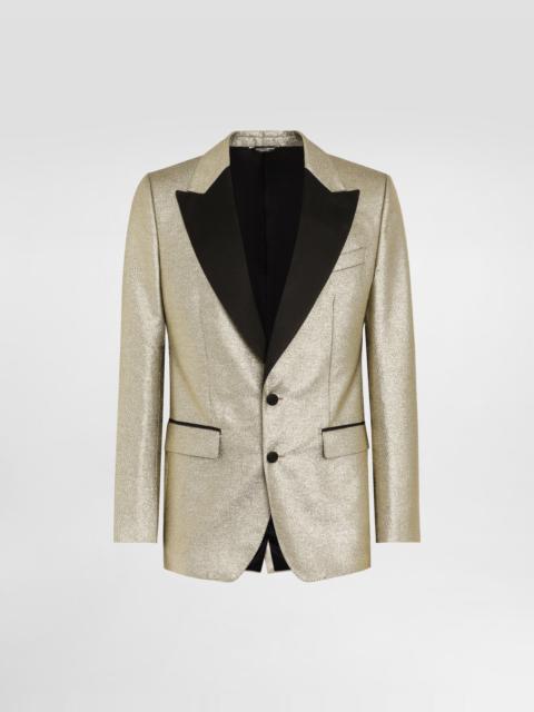 Dolce & Gabbana Single-breasted lamé jacquard tuxedo jacket