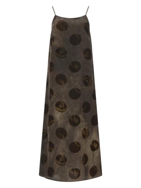 UMA WANG "ANAYA" MIDI DRESS WITH POLKA DOT PRINT