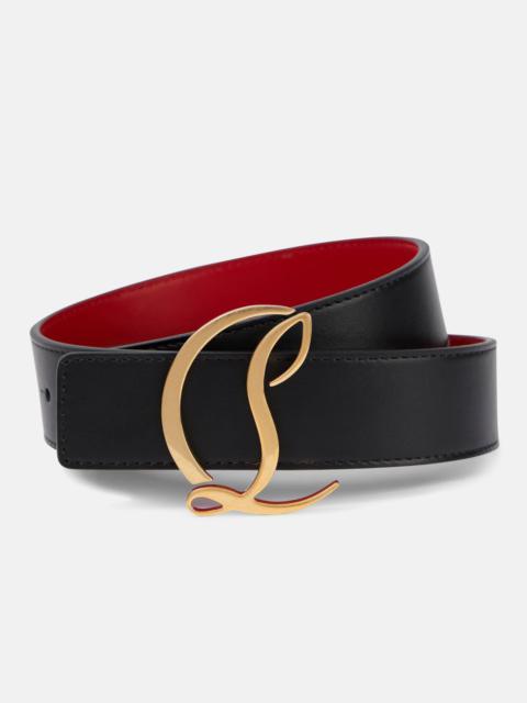 Christian Louboutin CL logo leather belt