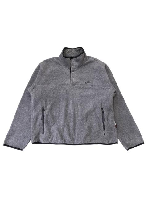 Other Designers Woolrich Woolen Mills - Woolrich Polartec Gray Snap-T Neck 90s Rugged Outdoorwear