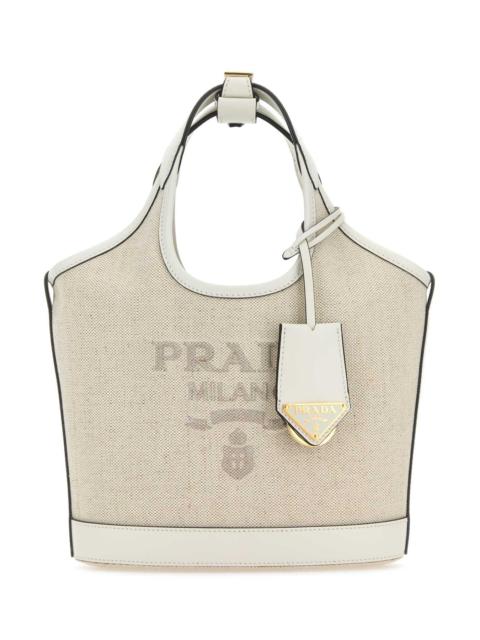 Prada Prada Women Sand Canvas Handbag