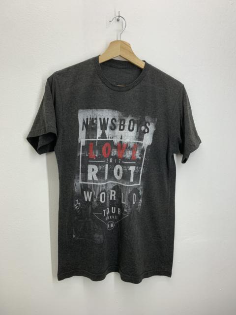 Other Designers Rock Band - Rock Band Newsboys Love Riot World Tour Tshirt