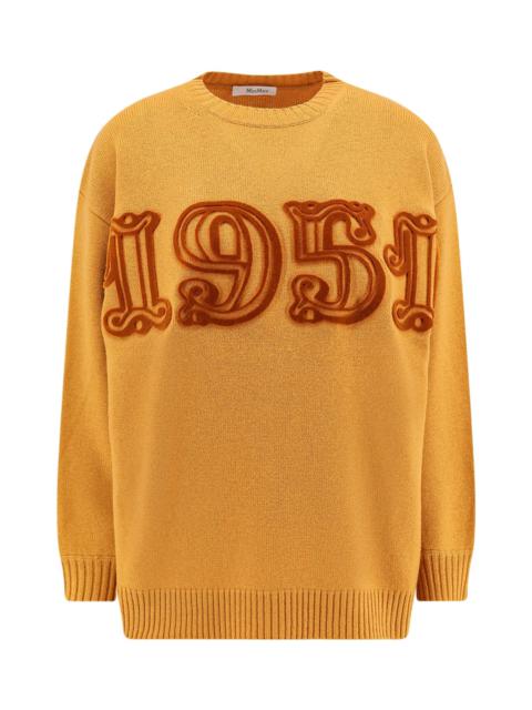 Max Mara 'fido' Brown Wool Blend T-shirt