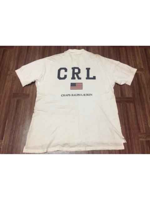 Other Designers Vintage CHAPS RALPH LAUREN USA Flag Big Logo Polo Shirt